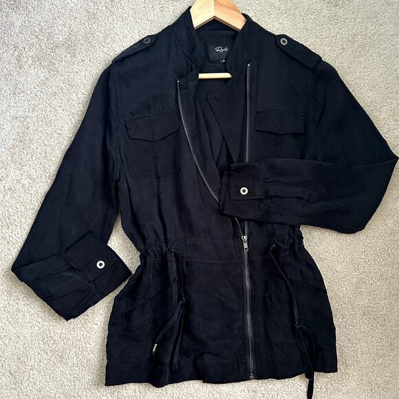 Rails Black Minimalist Contemporary Miles Utility Jacket Size XS - Picture 5 of 12
